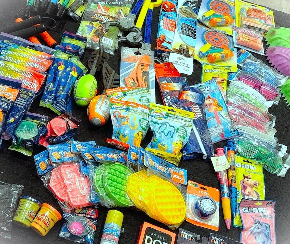 party favors 75 pcs!! Treasure Box Bulk Toys Kids Birthday see itemized list - Image 3 of 4