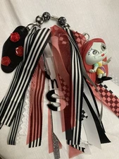 Whimsical OOAK Sally Nightmare Before Christmas bag/backpack tassel charm