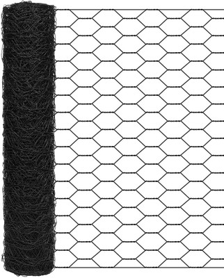 Garden Poultry Black Chicken Wire - 13.7 '' × 157 '' Chicken Wire for Crafts, Ga