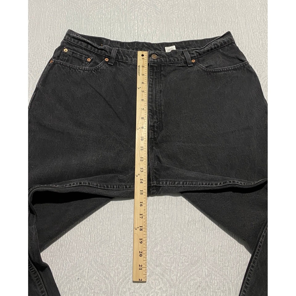 90'S Levi's 550 Relaxed Fit Tapered Denim Pants, Men's, Size W30, Vintage cotton black type Vintage Second Hand