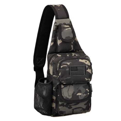 Tactical Sling Pack Molle Chest Crossbody Shoulder Bags Motorcycle Bicycle Ra... - Picture 1 of 8