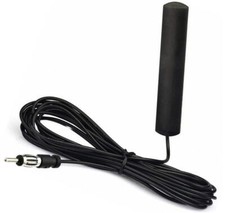 Auto Radio Scheiben Antenne AM FM UKW DIN Adapter 5m Kabel Glas Klebe Antenne