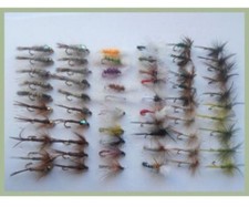60 SPRING RIVER Patterns, 60 Dry Flies Pack, Named Varieties, Fly Fishing