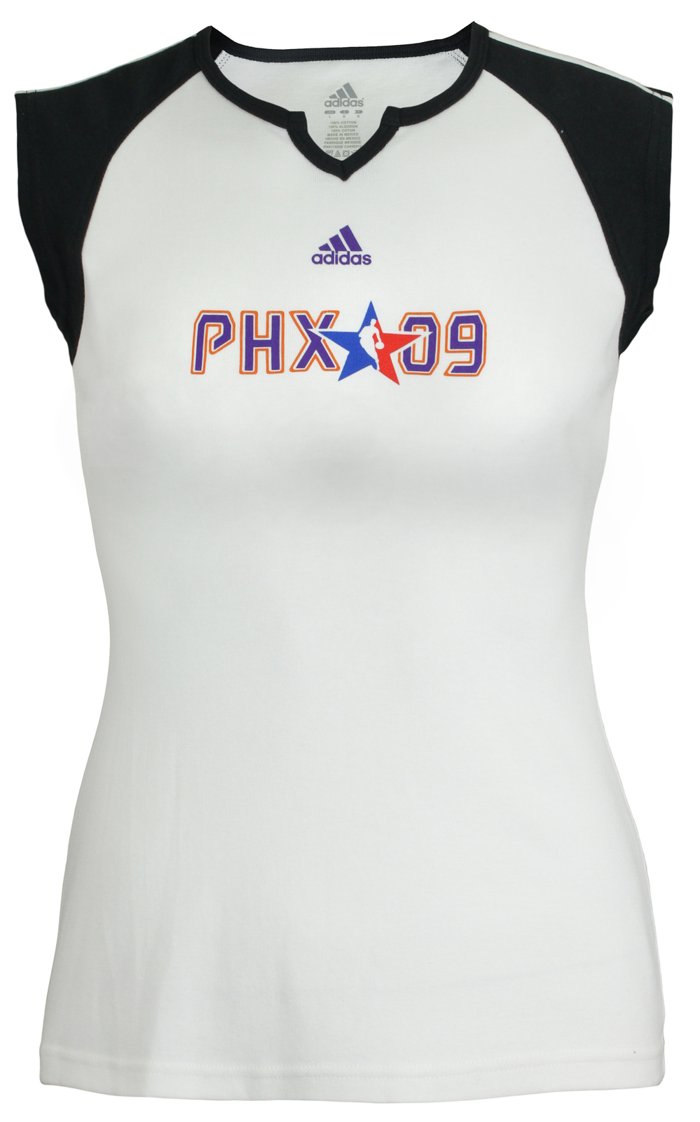 Женская футболка-реглан Adidas NBA 2009 Phoenix All Star Game, белая