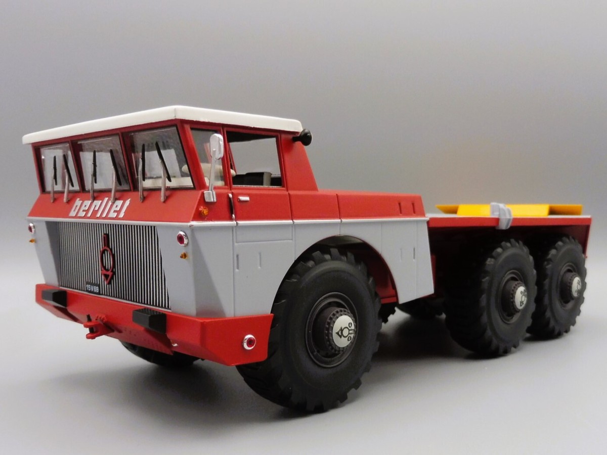 BERLIET T100 N.1 1960 RED WITHOUT SIDE PANELS 1:43 Norev Camion Nouveau