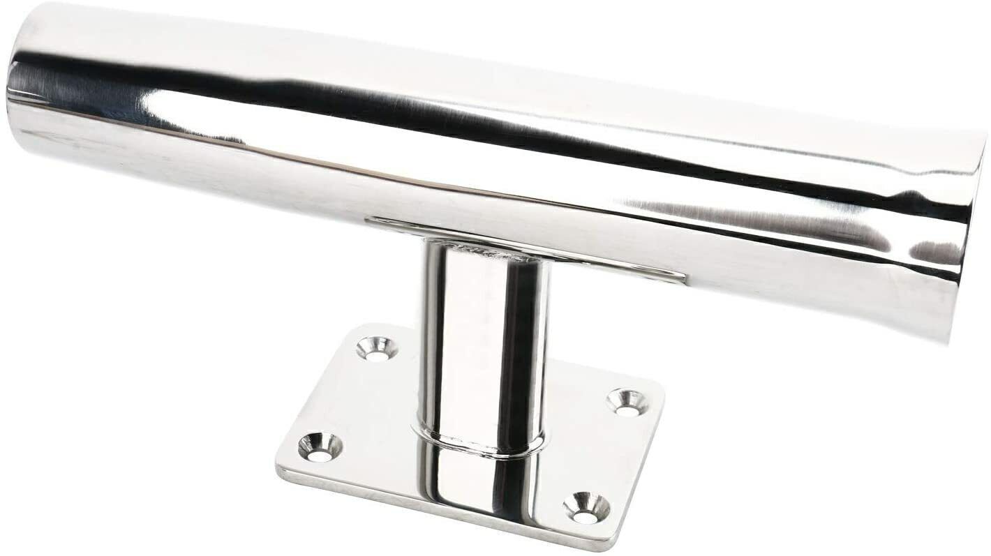 2 Pack Boat Fishing Rod Holder Wall Mounted Stainless Steel Tournament Style 90°