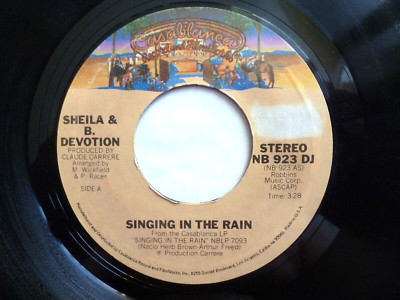 SHEILA & B. DEVOTION PROMO 45 RPM 7'' VINYL - Singing In The Rain