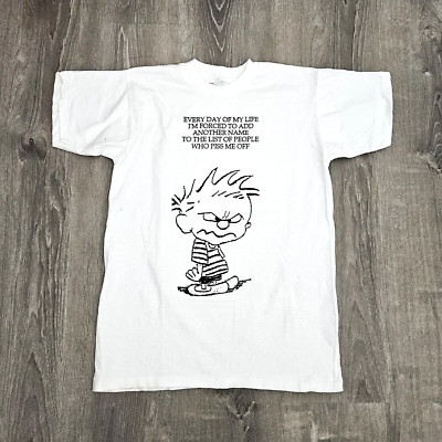 Vintage 90s Pissed Off Brat Novelty T Shirt Vtg 1990s Thin Single Stitch Tee L