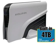 Avolusion PRO-Z Series 4TB External Gaming Hard Drive for PS5 Game Console WHITE