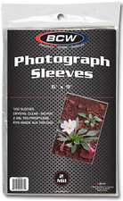 100X BCW 6x9 Photo Sleeves Holder Clear Polypropylene 2mil Acid Free