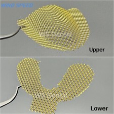 Dental Lab Grid Strengtheners Palatal Reinforcement Mesh Gold Plated Upper Lower