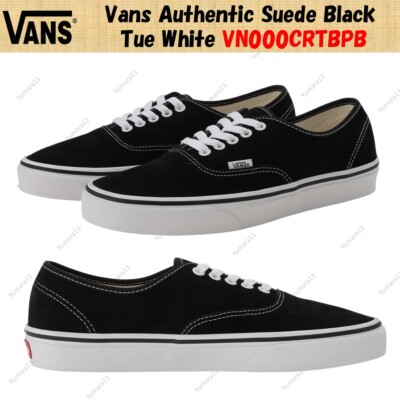 Vans Authentic Suede Black Tue White VN000CRTBPB Men's Size | eBay