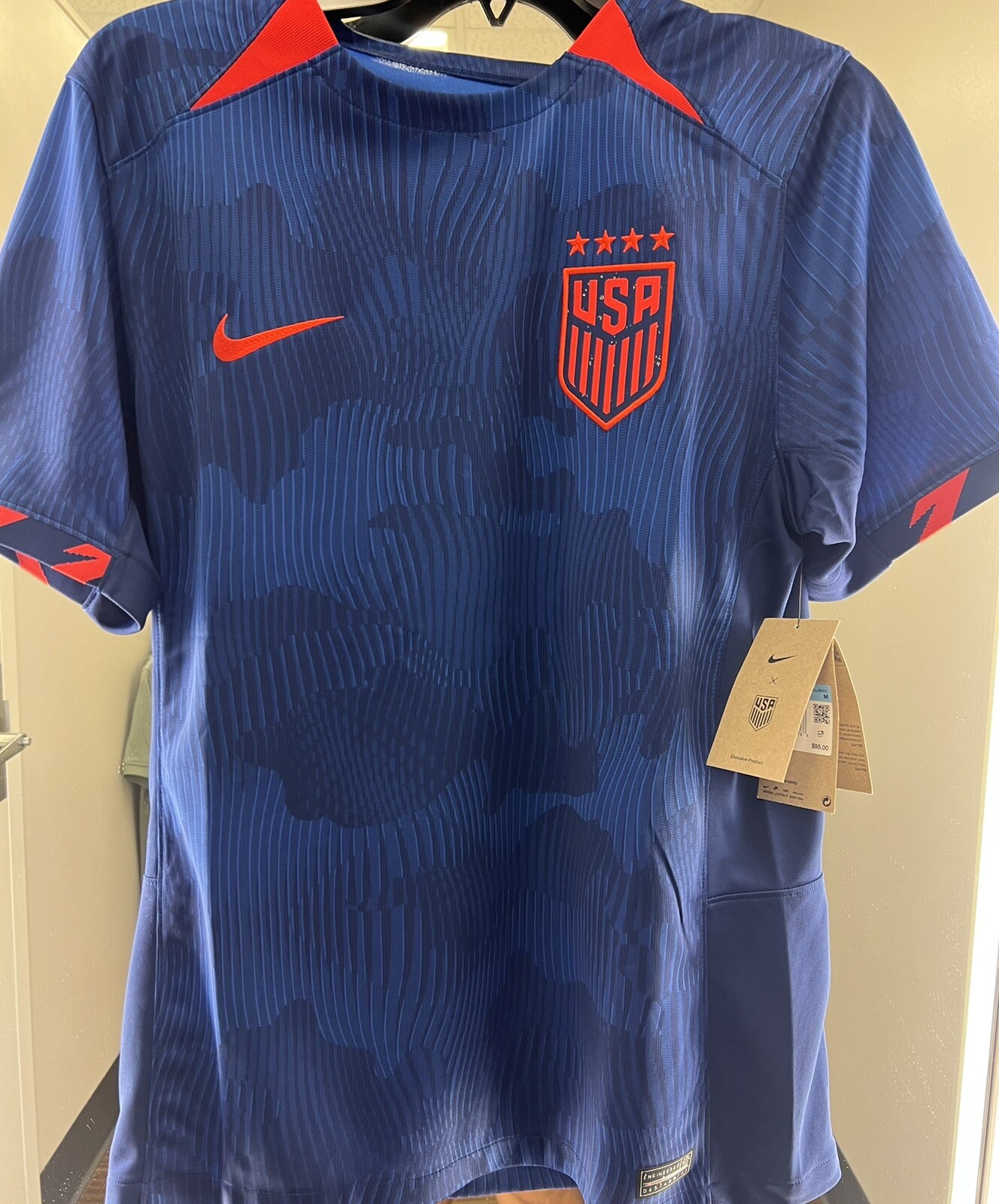 USMNT 2023 Away Blue Men's Soccer Jersey Shirt Kit Nike Medium USA AUTHENTIC