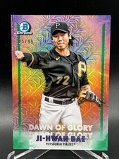 2021 Bowman Chrome Mojo Green Dawn of Glory # DG-13 Ji-Hwan Bae RC #'d /99