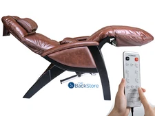 Svago ZGR Plus Dual Power Zero Gravity Recliner Massage Heat - Cognac