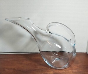 Vintage "made in Poland" crystal side/table pitcher with stirrer