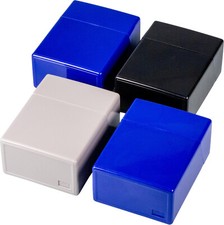 3 x Zigarettenbox XXL farbig sortiert 40er stabilem Kunststoff mit Sprungdeckel