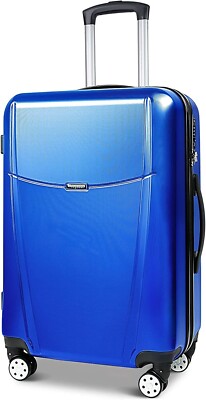 Feybaul Hardcase PC+ABS Medium 66 cm 8-Rollen Koffer leicht TSA blau