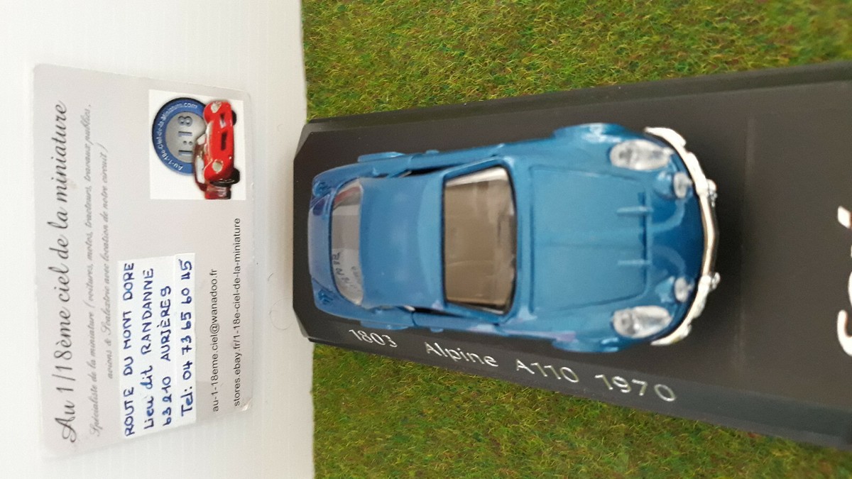 Renault Alpine A110-50 2012 Bleue - Miniature 1/18 NOREV 185147 (État Neuf)