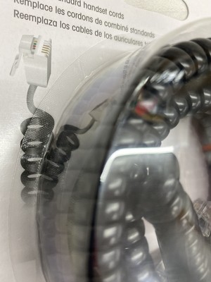 Jasco phone cable - for 25 ft black ge 76139 jas76139 for sale  