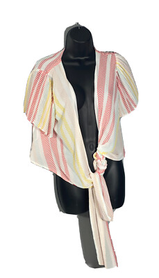 ny&c top drape around front tie medium 7th Avenue Design multi color