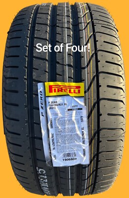 Set of FOUR BRAND NEW 295/35ZR21 107Y Pirelli P Zero R01 Audi