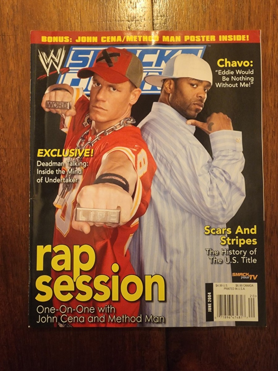 WWE Smack Down Magazine Method Man & John Cena June 2004 *Has