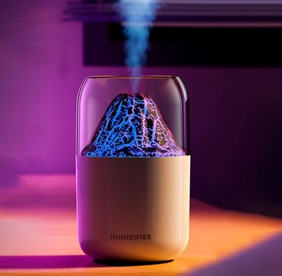 Inditradition Volcano Shape Humidifier for Room Moisture | Ultrasonic 6in 300ml