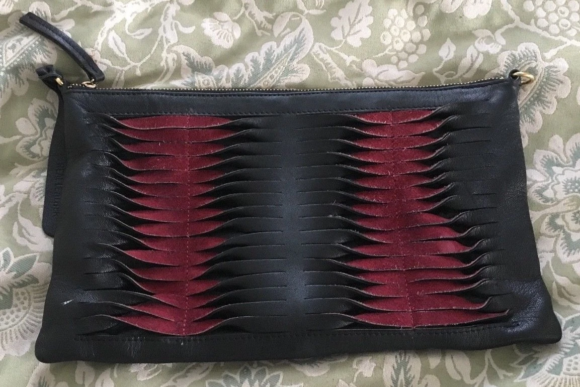 Red clutch bag store topshop