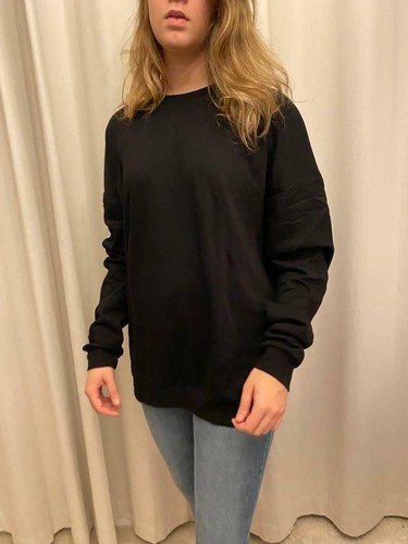 Ladies Trendy Drop Shoulder Plus Size Loose sweatshirt Dress Round Top 392 - Picture 5 of 10
