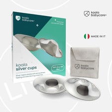 Koala Babycare Koala Silver Cups  Breastfeeding Sore Crack Nipple Shield Cover