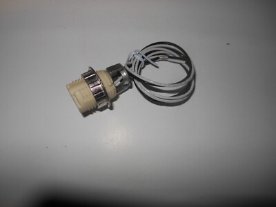 New G-9 Base Porcelain Threaded Socket With Hickey 21 Inch Leads Socket Ring
