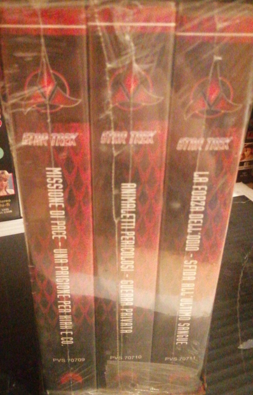 BOX VHS Star Trek KLINGON 1998 NUOVO E SIGILLATO Ed. Speciale ITA {144}