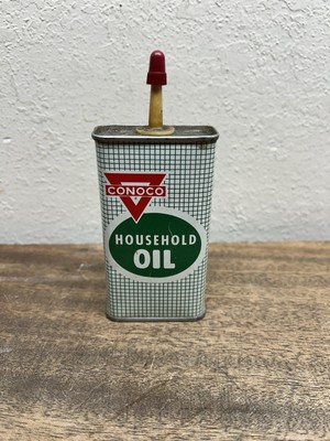 VINTAGE ADVERTISING CONOCO  HOUSEHOLD OIL TIN CAN  No.510