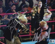 Ric Flair & Jeff Jarrett Signed 8x10 Photo BAS COA WWE WCW TNA AEW Picture Auto