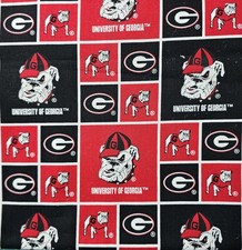 Fabric University Of Georgia 1 1/2 Yards Cotton