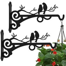 1/2×Hanging Planter Flower Pot Bracket Hook Wall Mount Plant Hanger for Indoor
