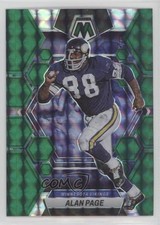 2023 Panini Mosaic Green Mosaic Prizm Alan Page #156 HOF 0c9e