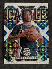 2024-25 Panini Mosaic Stephon Castle Rookie RC Introductions White Prizm 10/25