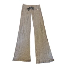 VTG Abercrombie Fitch Y2K Gray Wide Leg Sweatpants Lounge Pants Low Rise Small