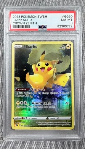 Pikachu #GG30 Pokemon Sword And Shield Crown Zenith PSA 8 NM-MT