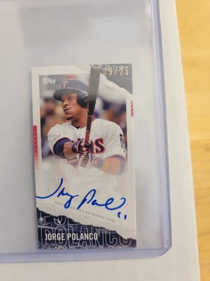 2020 Topps Rip Jorge Polanco Mini Auto #/25 Twins