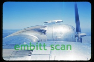 Original Slide, USAF Douglas C-124 Globemaster II Wing and Engines, early 1950s