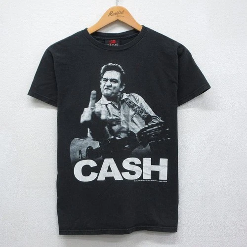 Johnny Cash Vintage Cotton Short Sleeve T-Shirt Men’s 2000s vintage concert t-shirt, vintage, single stitch, B+ condition