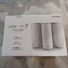 NETGEAR - Orbi 260 Series BE3600 Dual-Band Mesh Wi-Fi 7 System 3-pack - White