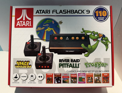 Atari Flashback 9 Console 110 Built-In Games HDMI 720p Save/Resume Rewind
