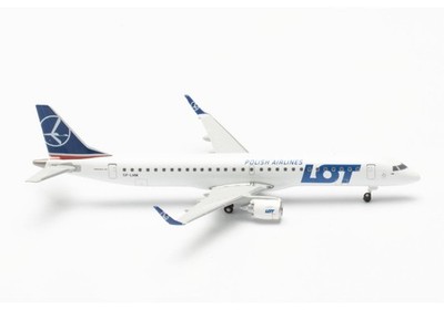 New! Herpa 536325-001 LOT Polish Airlines Embraer E-195 reg. SP-LNM - 1:500