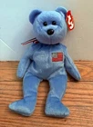 Vintage Beanie Baby America American Red Cross Bear 9/11 Plush Stuff Animal NWT