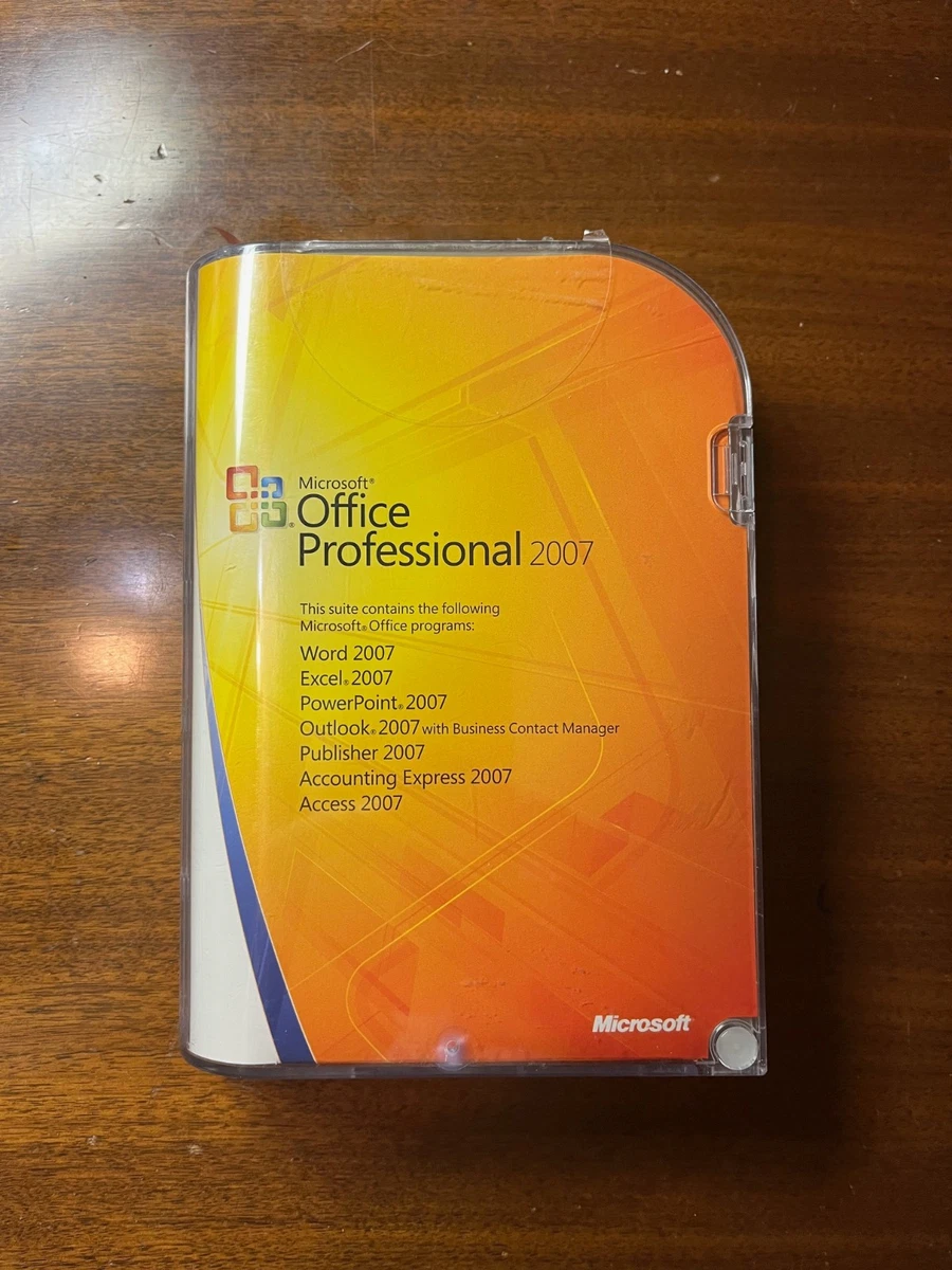 Microsoft Office 2007 Professional for sale | eBay