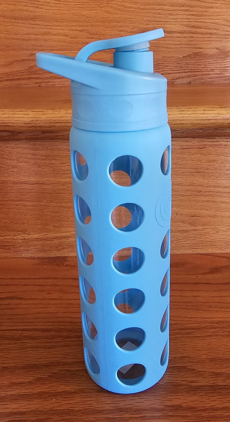 Glass Silicone Sealed Screw On Lid & Flip Cap 24oz 10x2.75" 